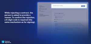 Contract rejection