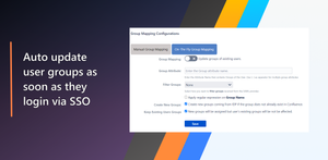Synchronizes groups from Identity Provider with the same name to Confluence during Single Sign-On