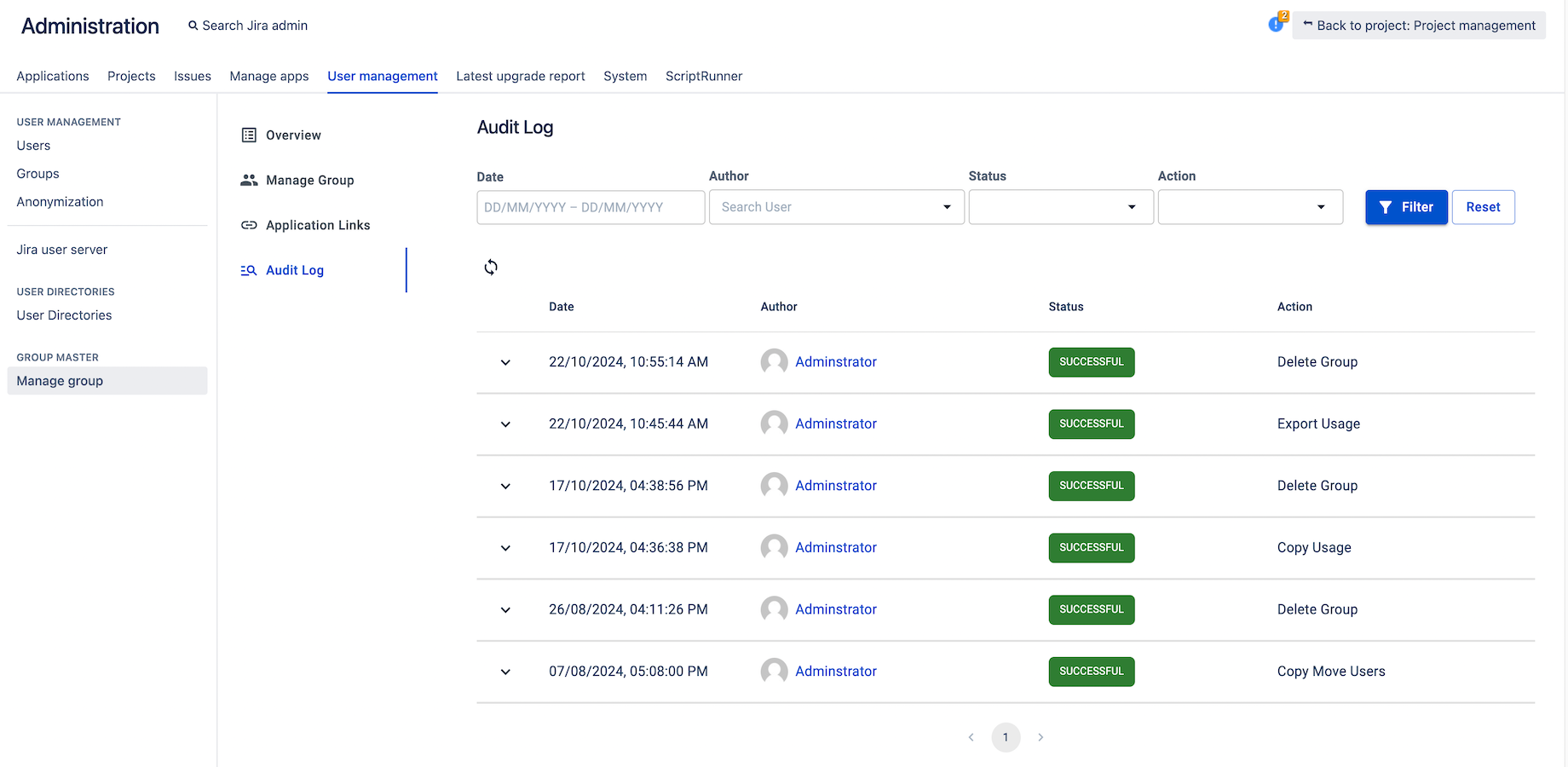 Comprehensive Action Monitoring