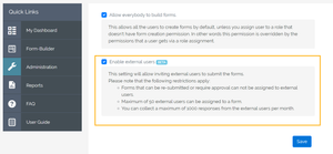 Collaborate with external users