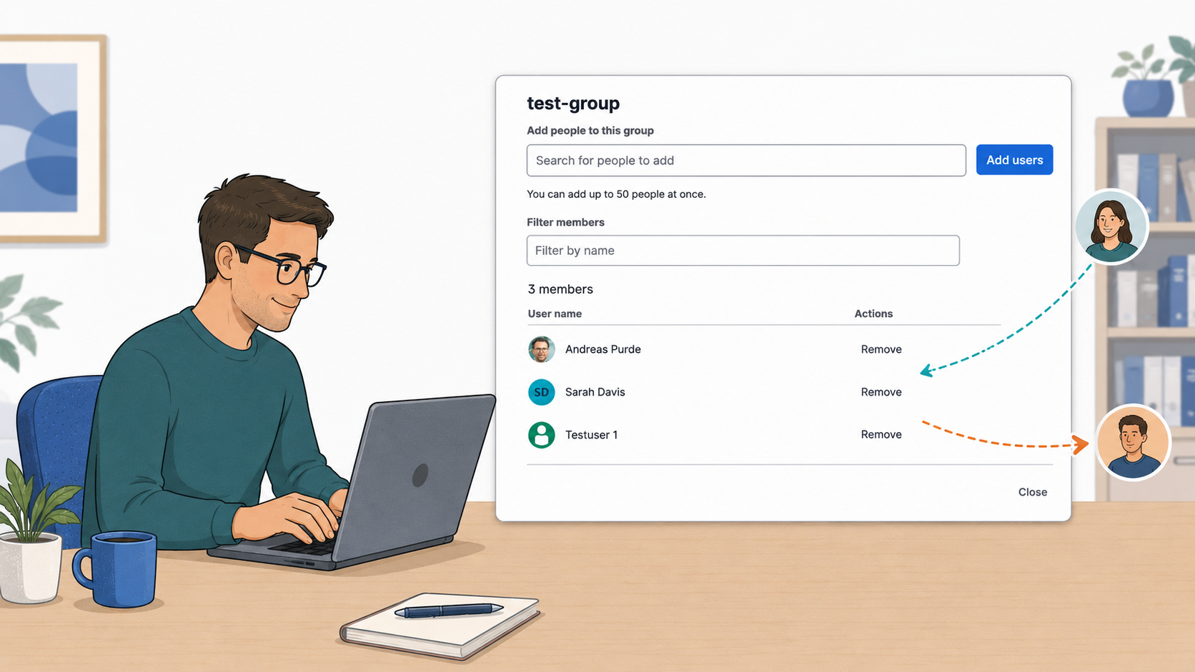 Manager screen