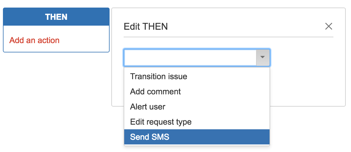 Send SMS as Servicedesk Automation Rule