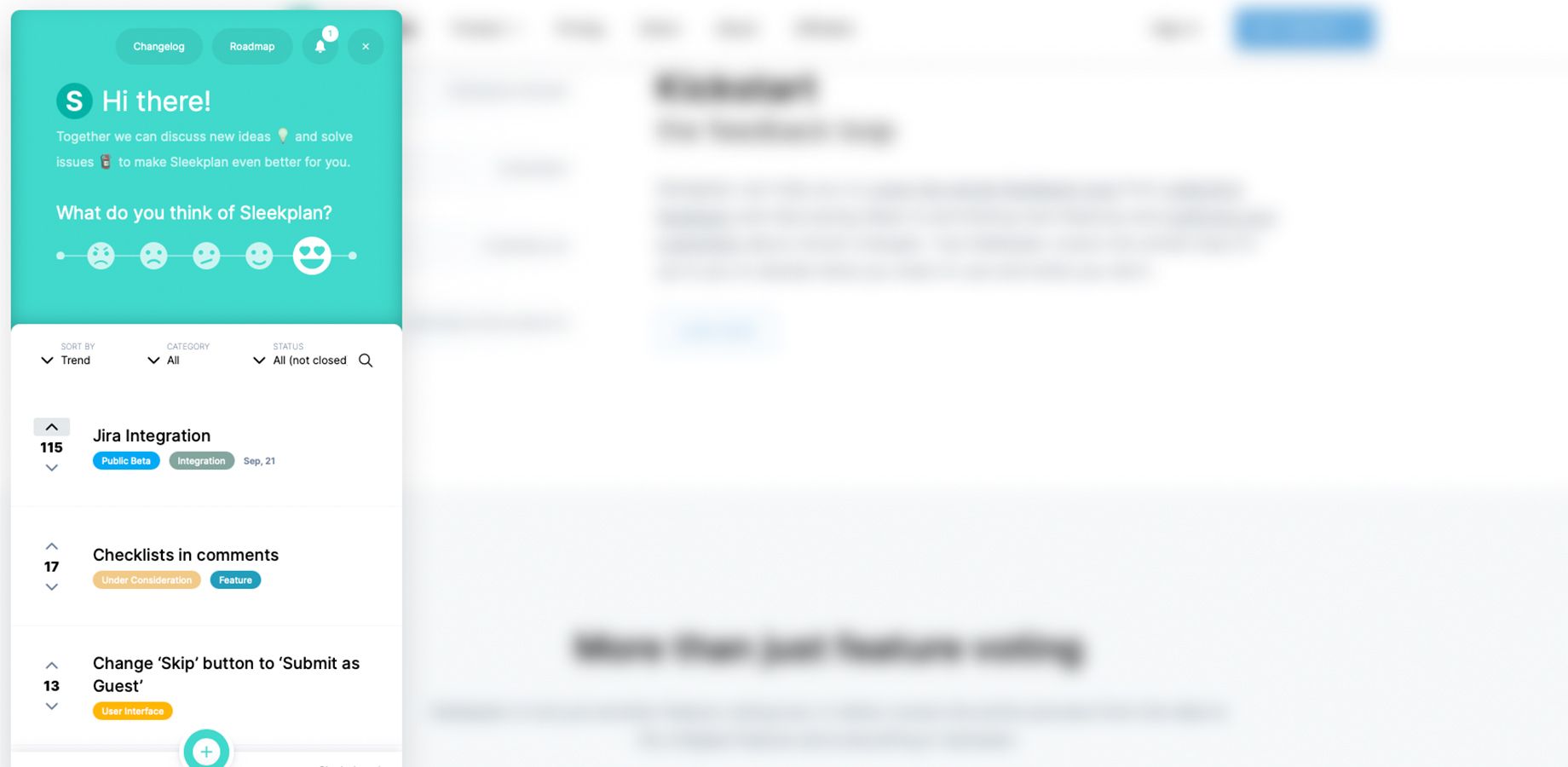 Collect In-Product Customer Feedback