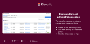Elements Connect administration section