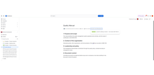 An approved document is locked at the version that was approved, with the next review date shown