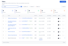 Manage every saved filter in one place - create, sync, sort, reassign owner, or delete, each backed by a real Jira filter your team can reuse anywhere.