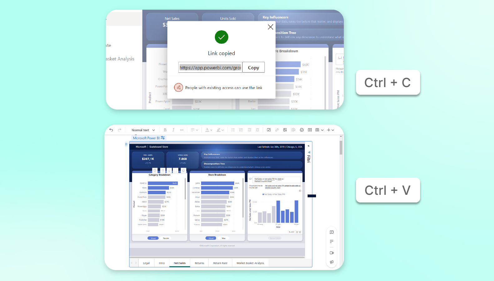 how to embed powerbi in confluence