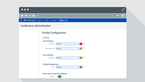 Custom administrator corporate identity menu
