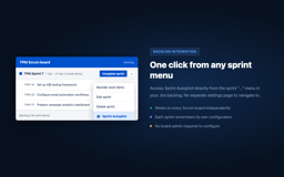 Open Sprint Autopilot from the Jira backlog