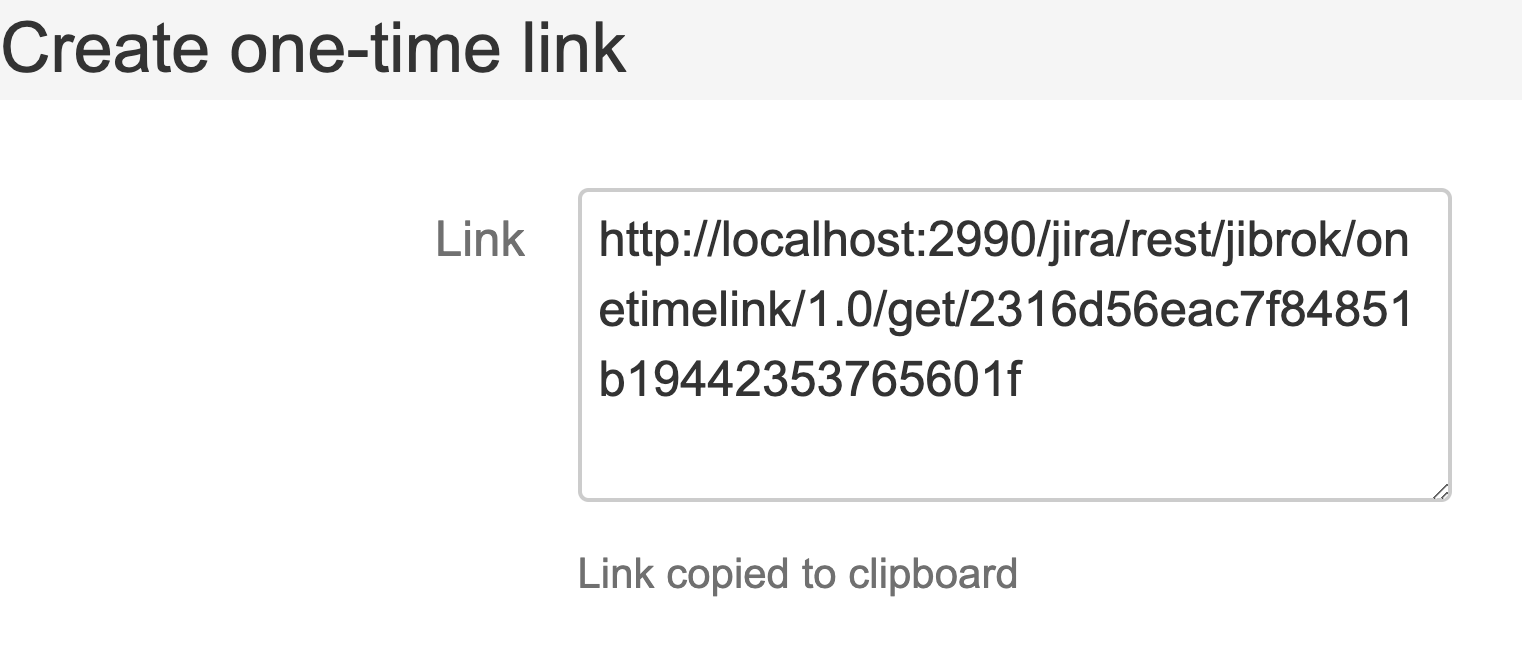 In response, you will receive a link for one-time access to the sent secret