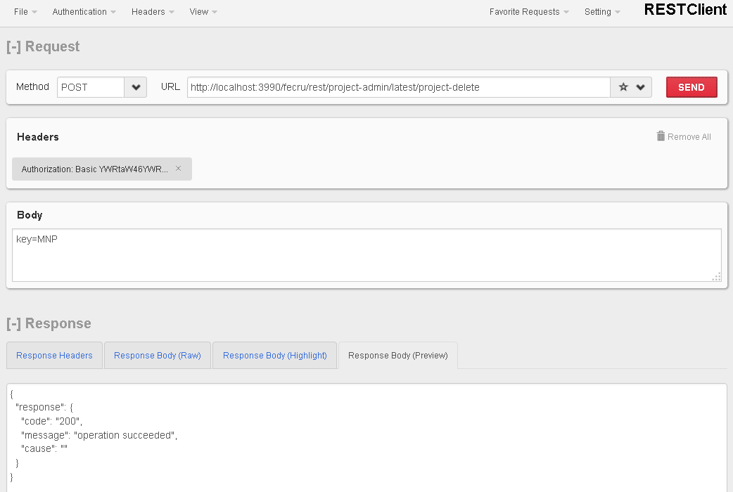 Crucible Project Deletion