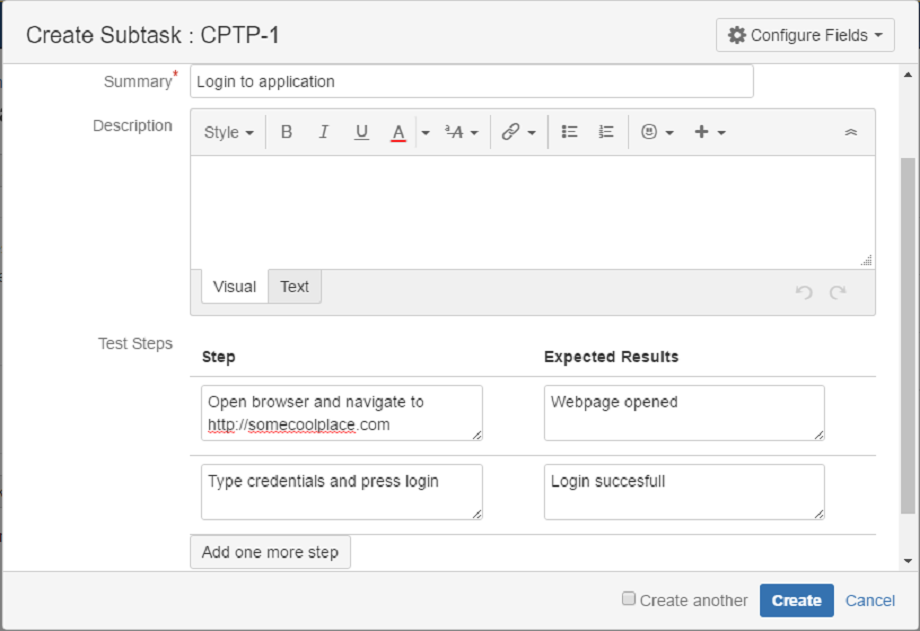 Create test cases