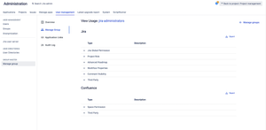 View usage of a group in Jira and Confluence