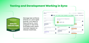 With Xray, you can manage your test artifacts directly on Jira's agile boards. Link Tests to Requirement and align all team members on release readiness.
