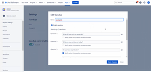 Configure stand-ups according to your needs