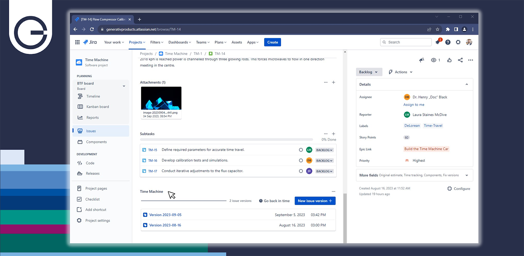 Overview of the Issue Time Machine