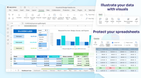 Take advantage of the spreadsheet editor. Ease and automate your calculations with multiple formulas, have your data organized and analyzed.