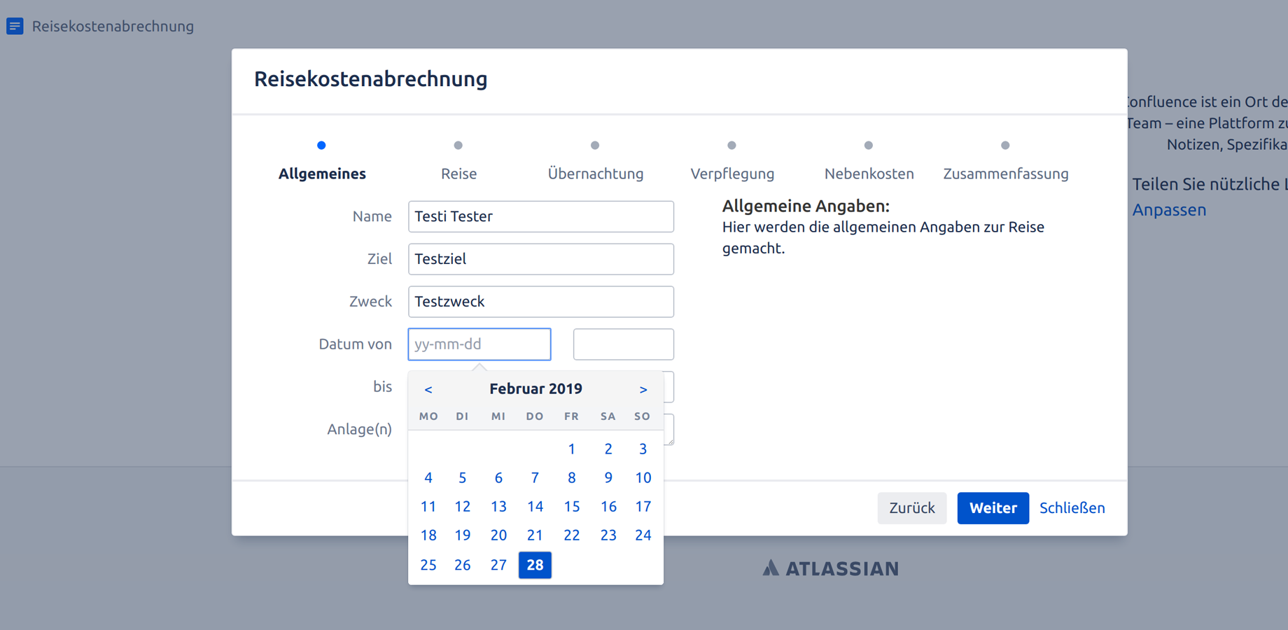 Well thought user interface with intuitive input fields such as date picker. The instructions will guide you smoothly through the template in a series of well-defined steps.