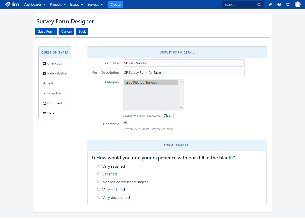 Survey Form Designer
