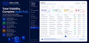 Maintain complete visibility with detailed audit logs that record every important action performed within Link-a-Link.