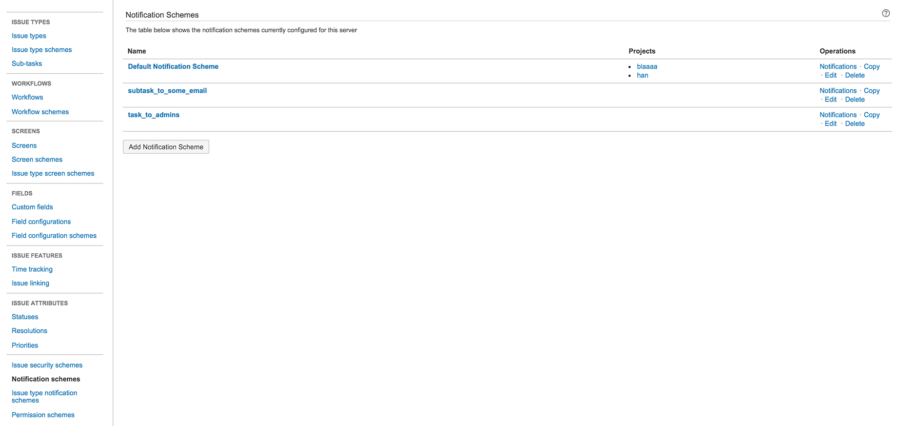 ​The plugin uses the already existing notification schemes system, which you already familiar with
