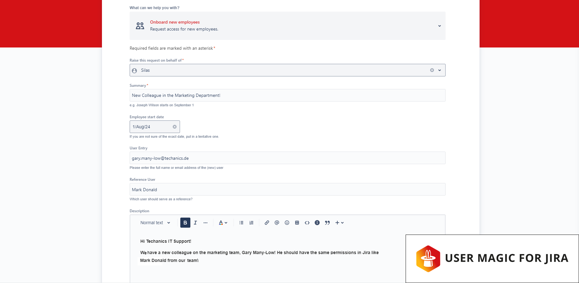 User Magic for Jira - Onboard Users quick and easy