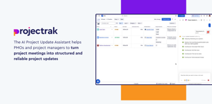 Projectrak’s AI Project Update Assistant turns meeting transcripts into structured Jira project updates, capturing decisions, risks, actions, and next steps so PMOs keep project data current and reduce manual work daily
