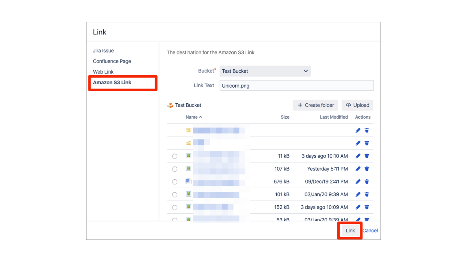 Manage files with upload, rename & delete options
