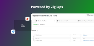 ZigiOps filters Jira source records by fields like created date, reporter, status, and custom fields, ensuring only the right tasks enter the sync flow. No API expertise needed.