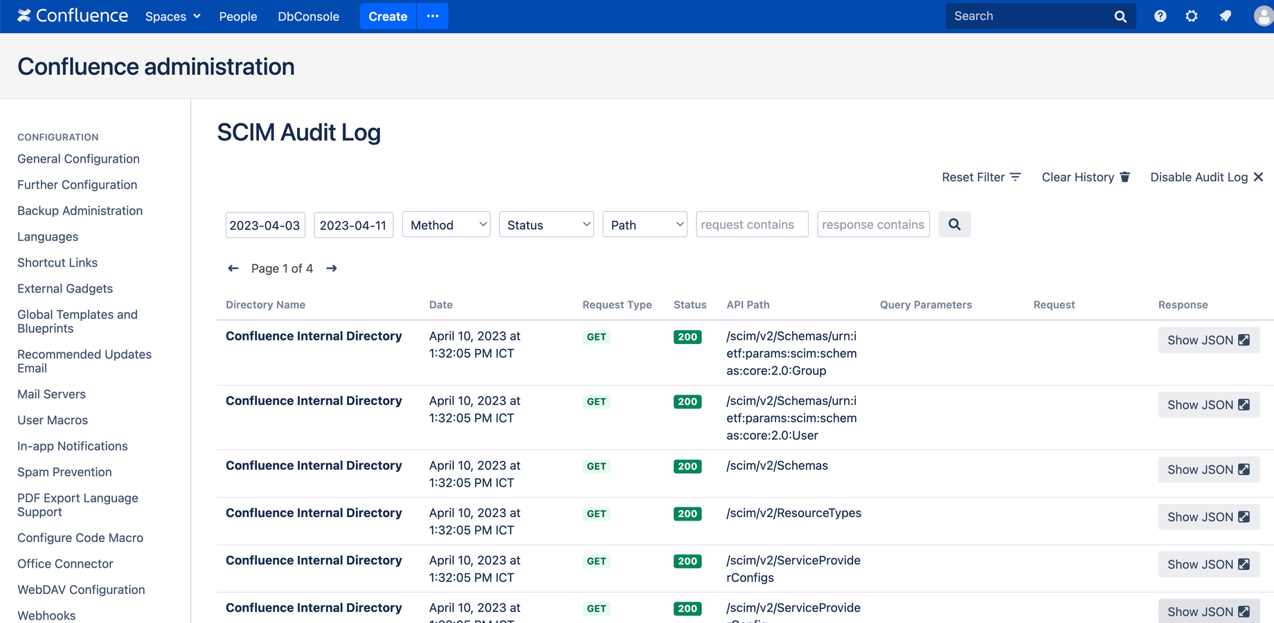 Audit Log