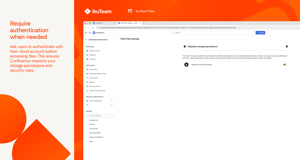 Ask users to authenticate with their cloud account before accessing files. This ensures Confluence respects your storage permissions and security rules.