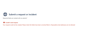 Disposable email addresses