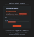 Attachment violation