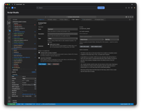 The field configuration screen: the settings on the left, and the field status and screen list on the right.