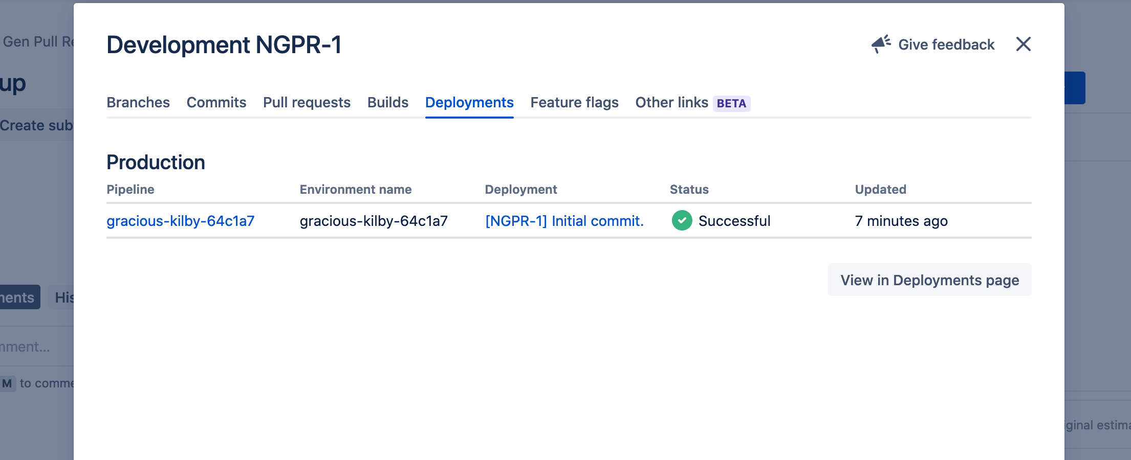 Get detailed deployment information