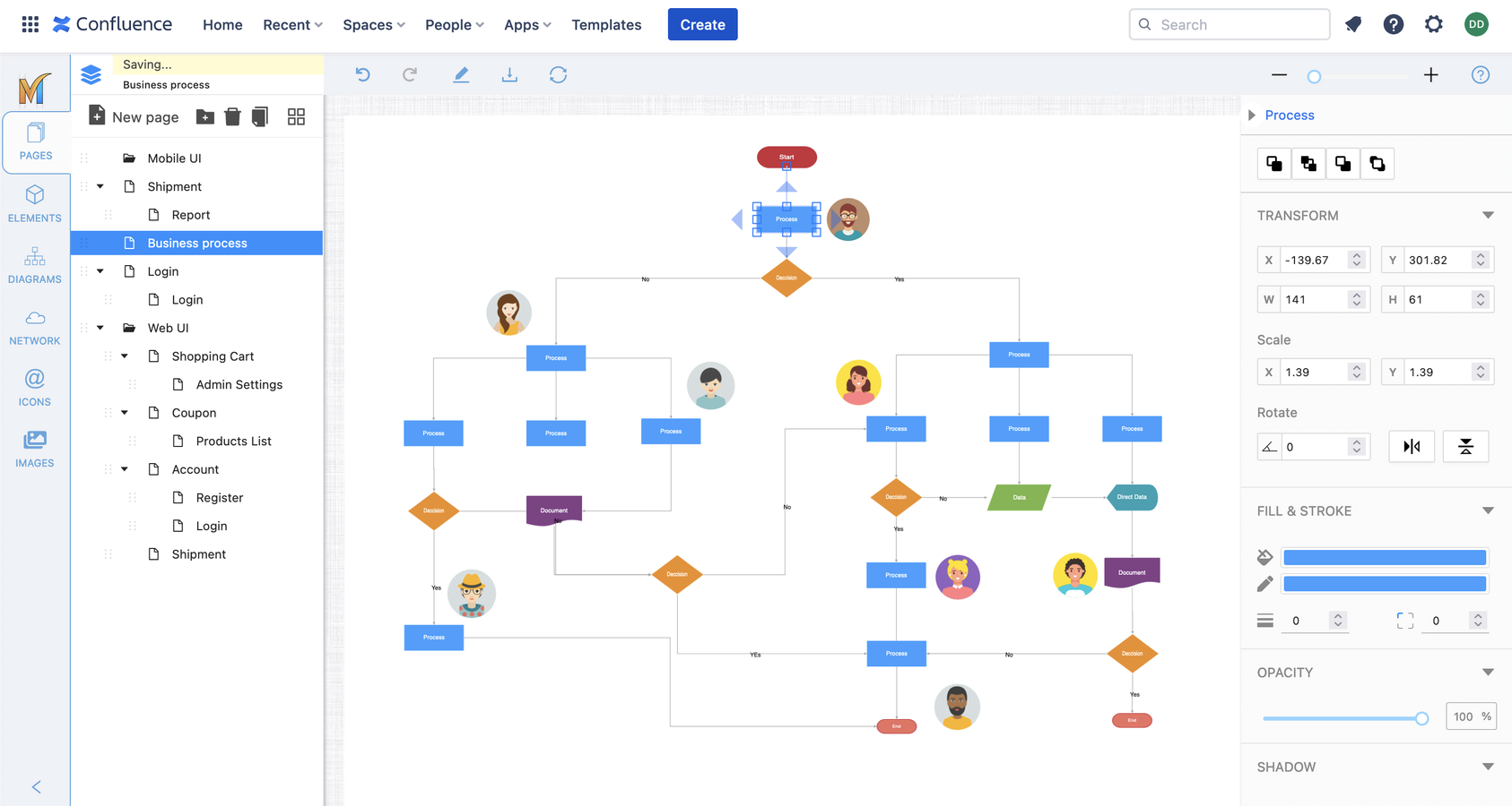 A powerful tool for drawing diagrams and flowcharts