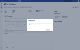 Deleting issue repeating