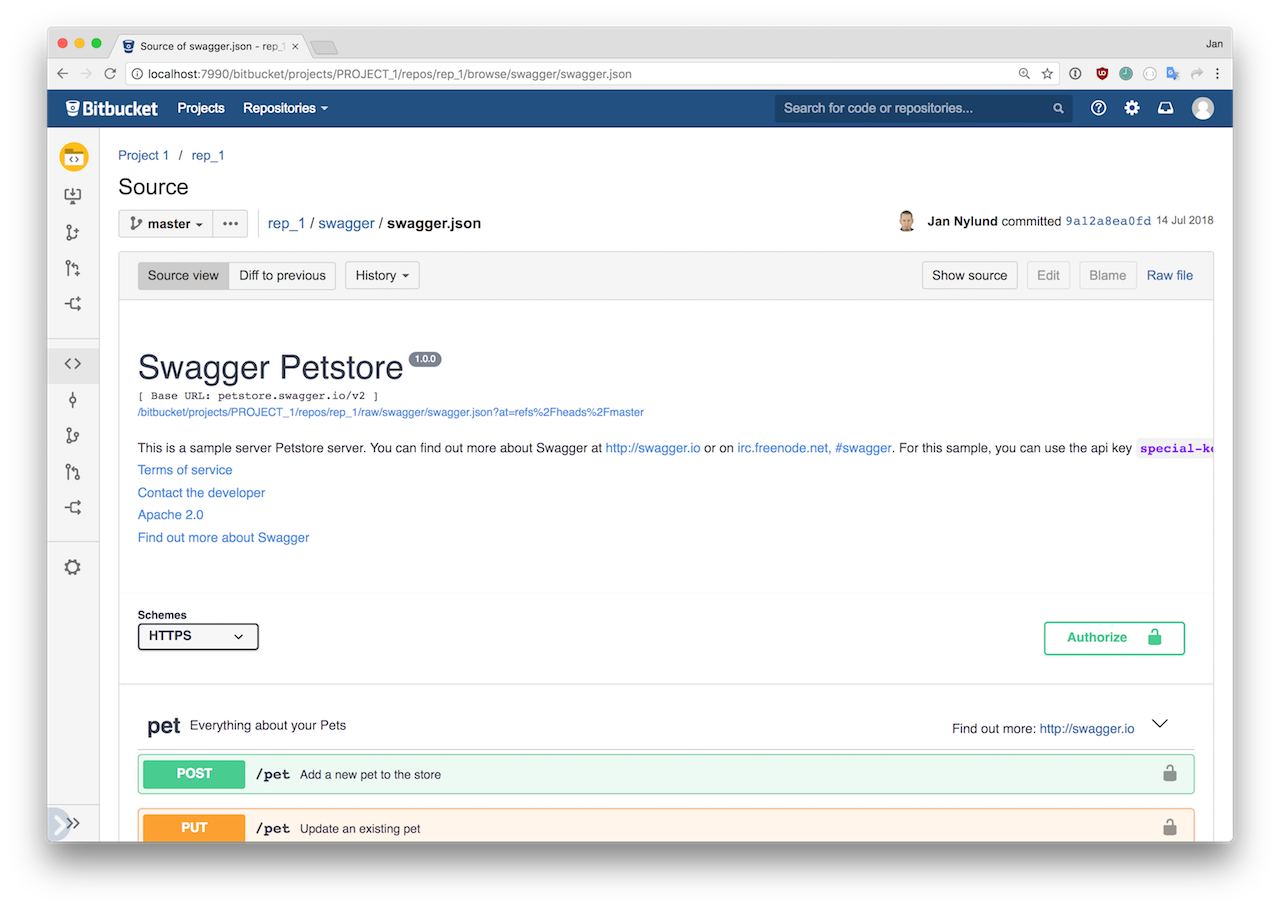 Supports openapi in both yaml and json format