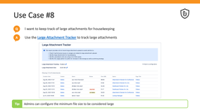 Track large attachment uploads