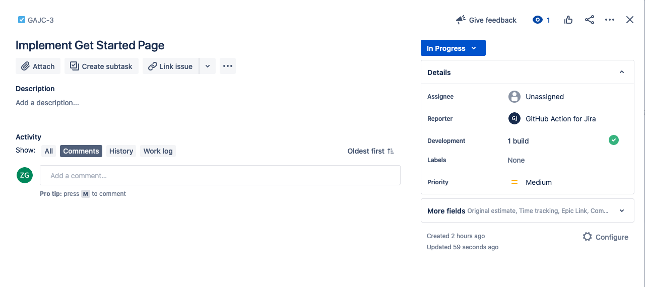 View build status instantly