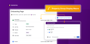 Display property groups directly on the page, read-only. Ideal if you prefer metadata visible at a glance or have groups created before the redesign in July 2026. Edit anytime via the byline button.