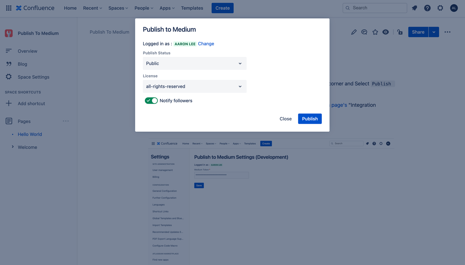 Customize how you like to publish