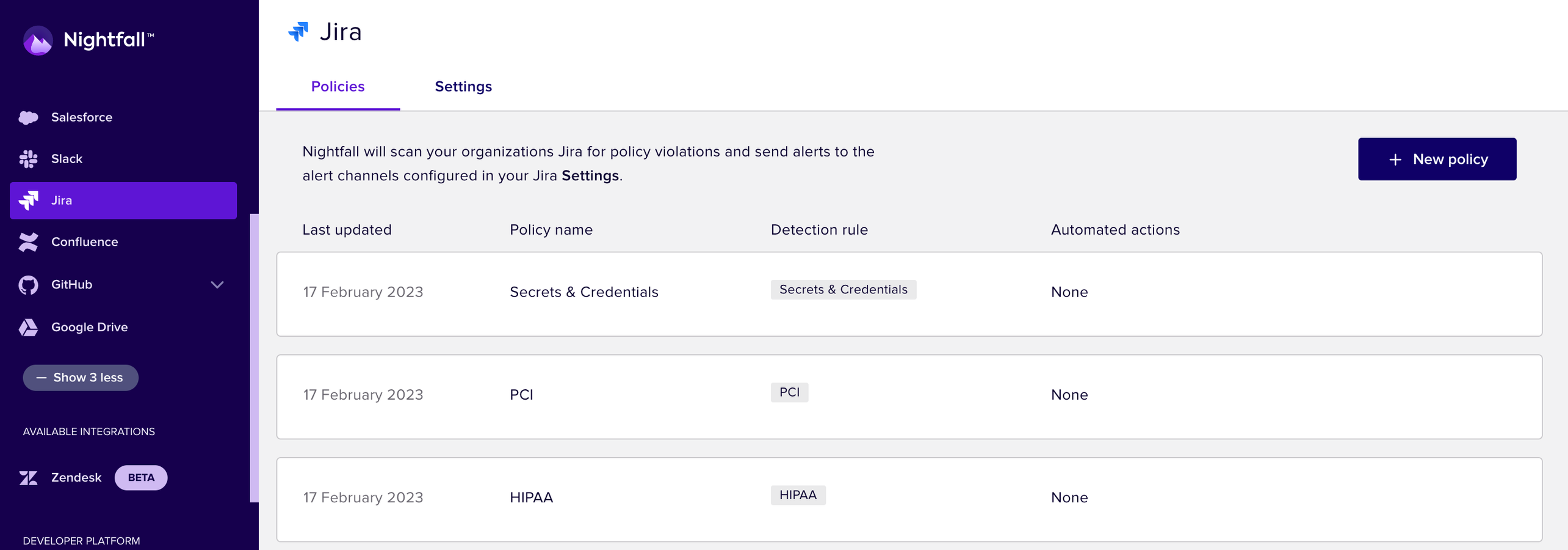 Scan issues, attachments, and comments in Jira.