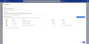 Automatically archive or delete expired pages using the built-in automation framework dedicated to content lifecycle management. Currently, the archive and delete actions are supported, with more to come!