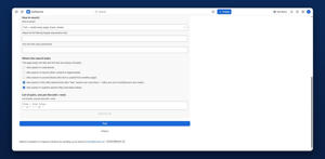Advanced options: index search or full read, your own CQL query, and exactly where the search is allowed to look.