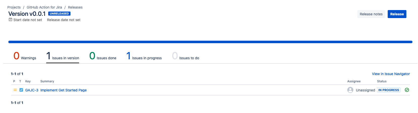 View build status in Release Hub