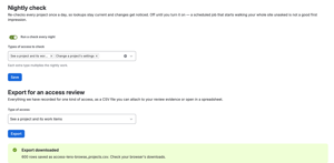 Export for review