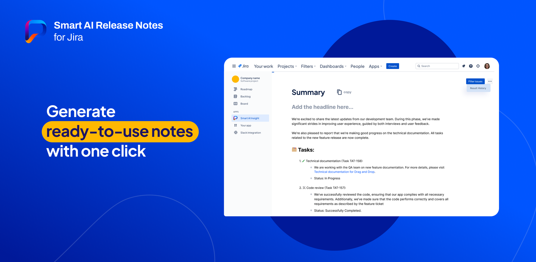 Share the well-structured and formatted updates