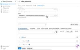 Using the BigQuery Connector for Jira, you can share the data source with other Jira users and user groups.