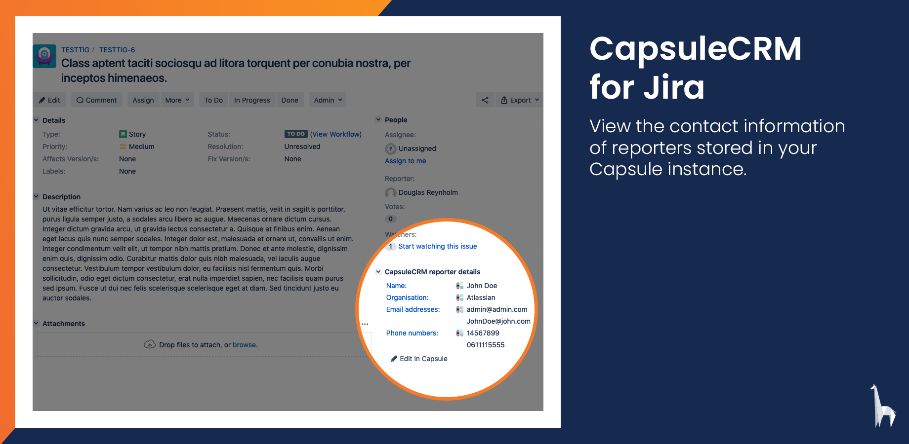 Reporter contact details